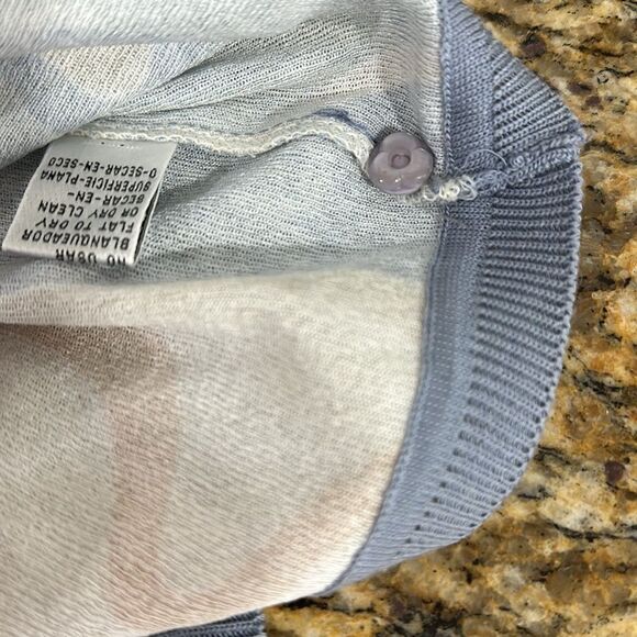 Vintage Pastel Colors Printed Short Sleeve Button Front Cardigan Size M - Picture 6 of 8